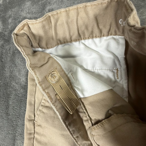 Old Navy Boy's Khaki Shorts Size 12 Built-In-Flex Adjustable Waist Camel - Picture 4 of 14